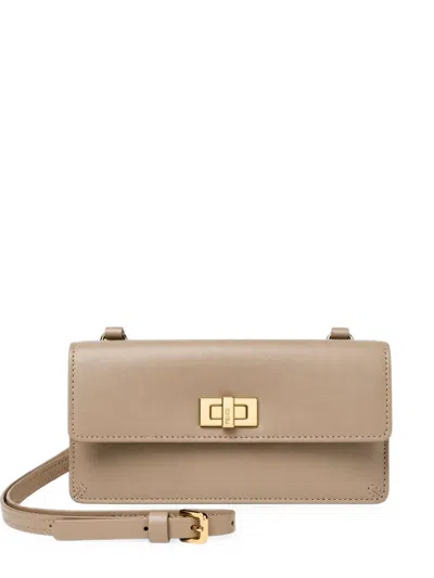 Fendi Peekaboo Leather Wallet On Chain In Pink