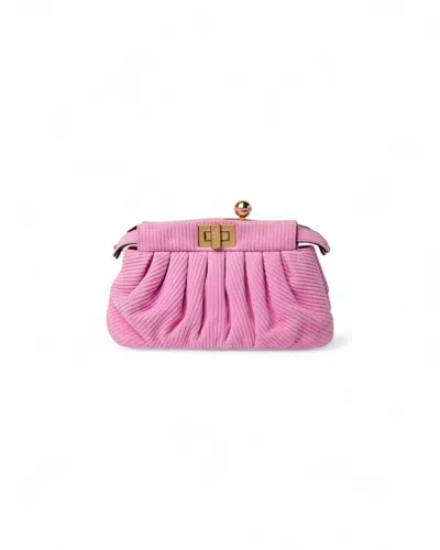 Fendi Peekaboo Lollipop Small Velvet Pink