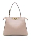 Fendi Women's Peekaboo Tote Bag In Grey