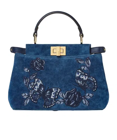 Fendi Peekaboo Mini In Blue