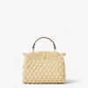 Fendi "peekaboo Soft Large" Shoulder Bag In Beige
