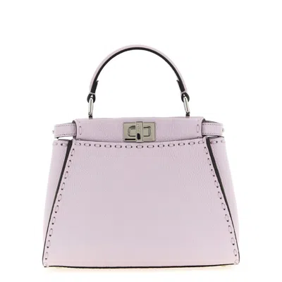 Fendi Peekaboo Mini Handbag In Purple