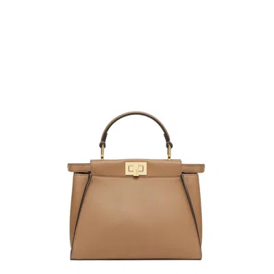 Fendi Peekaboo Mini Shoulder Leather Bag