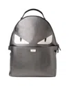 Fendi Peekaboo Monster Mm Backpack Grey In Grey