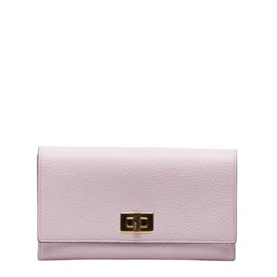 Fendi Peekaboo Pink Leather Wallet  ()