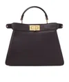 Fendi Small Peekaboo Iseeu Leather With Cavallino Lining Bags In Brown