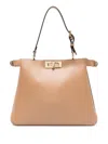Fendi Medium Soft Shoulder Bag With Adjustable Strap In Neutral