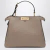 Fendi Peekaboo Soft Medium Bag Taupe Women In Gray