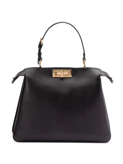 Fendi Peekaboo Soft Medium In Black