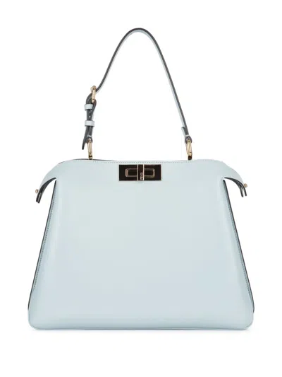 Fendi Peekaboo Tote Bag In Blue
