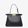 Fendi Peekaboo Tote Bag In Gray