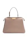 Fendi Large Peekaboo Soft Tote Bag In Nude