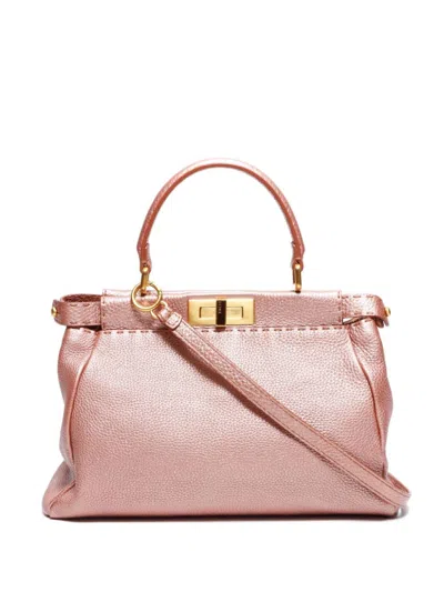 Pre-owned Fendi Peekaboo Two-way Shoulder Bag In Pink