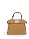 Fendi Peekaboo Iseeu Petite Tote Bag In Cream