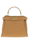 Fendi Pekaboo Mini Handbag In Brown