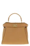 Fendi Pekaboo Mini Handbag In Brown