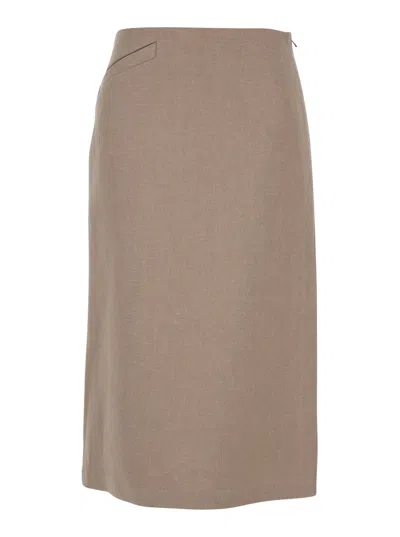 Fendi Pencil Skirt Look In Multicolor
