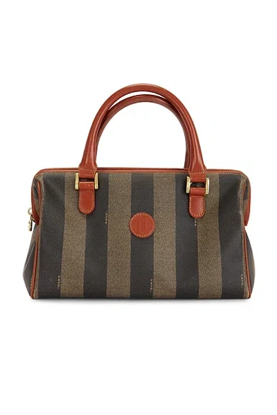 Pre-owned Fendi Pequin Handbag In Multi