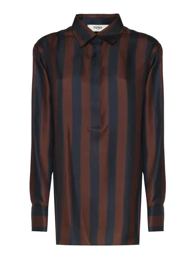 Fendi Polo Ralph Lauren Cable-knit Wool And Cashmere Jumper In Brown