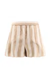 Fendi Striped Silk Shorts