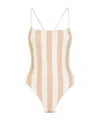 Fendi Reversible One-piece Swimsuit Women In Beige