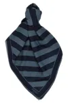 Fendi Pequin Striped Shawl In Blue