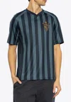 Fendi Pequin Striped T-shirt In Blue