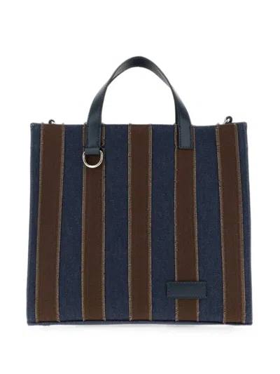 Fendi Pequin Tote Bag In Multi