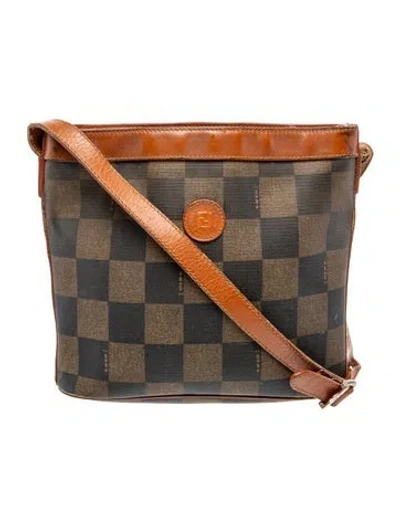 Pre-owned Fendi Pequin Vintage In Brown