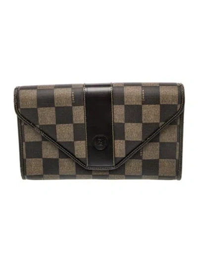 Pre-owned Fendi Pequin Vintage In Brown
