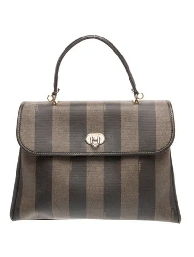 Pre-owned Fendi Pequin Vintage Vintage In Neutrals