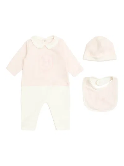 Fendi Peter Pan-collar Babygrow Set In Multi