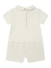 Fendi Peter-pan Collar Ff-pattern Shorties In Neutral