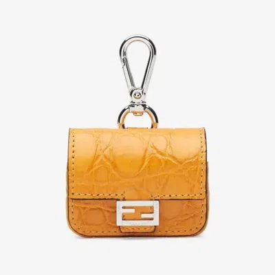 Fendi Pico Baguette Airpods Pro Case 7as157-ad1n-f1dxk In Orange