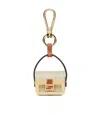 Fendi Pico Baguette Pendant Key Chain In Nude