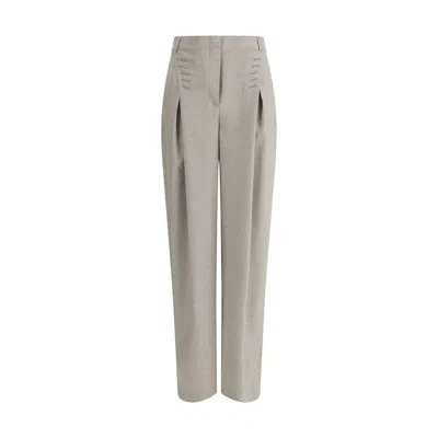 Fendi Pied-de-poule Pants In Brown