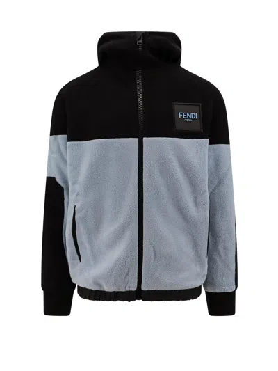 FENDI PILE SKI ZIP UP HOODIE