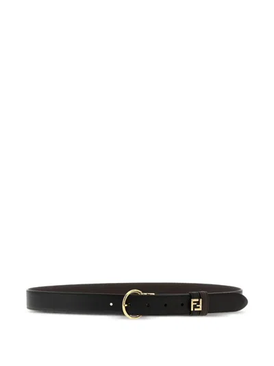 FENDI PIN BUCKLE LEATHER REVERSIBLE BELT