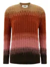 Fendi Pink & Purple Wool Sweater In Multi