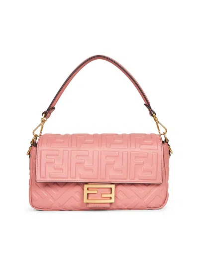 Fendi Pink Baguette Shoulder Bag