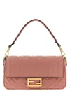 Fendi Pink Baguette Shoulder Bag In Pink