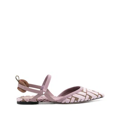 Fendi Pink Ballet Flats Women