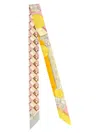 Fendi Moonlight Echoes Geometric-print Silk Scarf In Pink