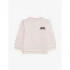 Fendi Pink Bear Patch Cotton Sweatshirt 12 Months- 36 In Pink