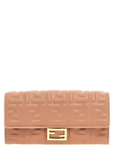 FENDI PINK CONTINENTAL BAGUETTE CLUTCH