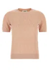 Fendi Peach Crewneck Cropped T-shirt
