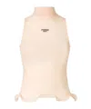 Fendi Cotton Top Finished With Ruffles In Neutral
