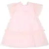 FENDI PINK DRESS FOR BABY GIRL WITH LOGO