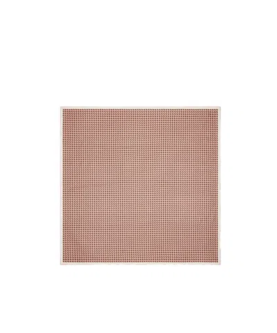 Fendi Pink  Dots Silk Foulard In Brown