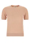 Fendi Peach Crewneck Cropped T-shirt